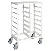 Kongamek Tablettwagen 720x430x1095mm pulverbeschichtet mit Platz für 14 Tabletts Kongamek Tablettwagen 720x430x1095mm pulverbeschichtet mit Platz für 14 Tabletts