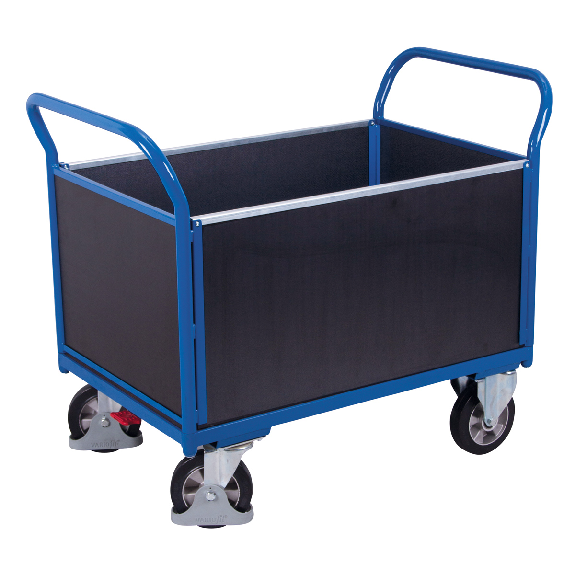 Vierwandwagen mit Siebdruckplatte 1000kg Tragkraft 995x650mm Vierwandwagen mit Siebdruckplatte 1000kg Tragkraft 995x650mm-Beschreibung lesen