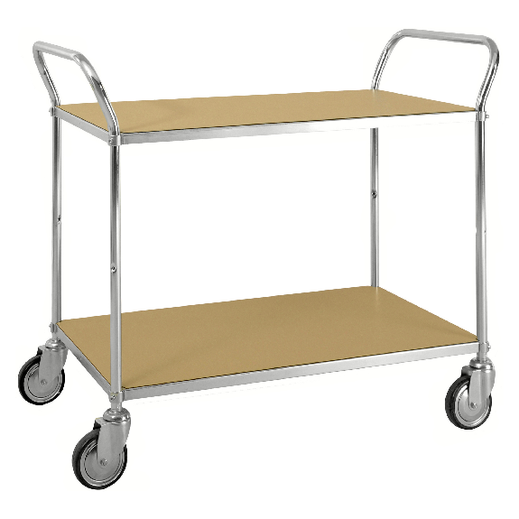 ESD-Etagenwagen mit 2 Schiebegriffen und 2 Etagen 900x540mm Ladefläche ohne Bremse ESD-Etagenwagen mit 2 Schiebegriffen und 2 Etagen 900x540mm Ladefläche ohne Bremse-Beschreibung lesen