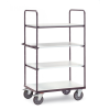 ESD-Etagenwagen bis mit 4 Böden, elektrisch leitfähig 1200x800mm ESD-Etagenwagen bis mit 4 Böden, elektrisch leitfähig 1200x800mm