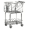 Kongamek Allzweckwagen mit 2 Drahtkörben 690x410x950mm Gummibereifung Ø100mm ohne Bremse Kongamek Allzweckwagen mit 2 Drahtkörben 690x410x950mm Gummibereifung Ø100mm ohne Bremse