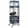 Handhabungswagen dunkelgrau 1277x638x1300mm mit einstellbaren Böden