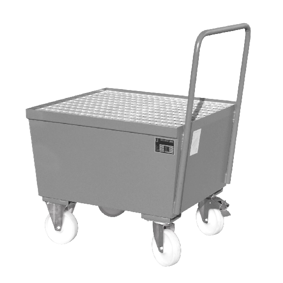 Fahrbare Auffangwanne AW-F 1, max. 1 Fässer, Mausgrau Fahrbare Auffangwanne AW-F 1, max. 1 Fässer, Mausgrau-Beschreibung lesen