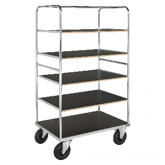 Multi-Etagenwagen, verzinkt 1000x700x1800mm mit 5 Etagen-Beschreibung lesen