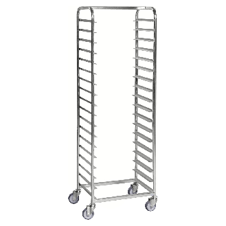 Tablettwagen 600x440x1880mm verzinkt für 18 Tabletts-Beschreibung lesen