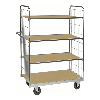 ESD-Etagenwagen Serie 9000-S mit 4 Etagen 1200x600mm Ladefläche ohne Bremse