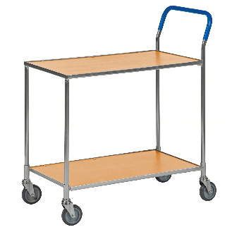 Kongamek Tischwagen mit Bremse und 760x430mm Ladefläche in Bucheoptik-Beschreibung lesen