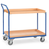 Fetra Tischwagen mit Holzwerkstoffplatten und 2 Kästen aus Holz 850x500mm Ladefläche Fetra Tischwagen mit Holzwerkstoffplatten und 2 Kästen aus Holz 850x500mm Ladefläche