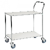 Kongamek Tischwagen voll verschweisst, weiss mit verzinktem Rahmen 755x430mm Ladefläche ohne Bremse