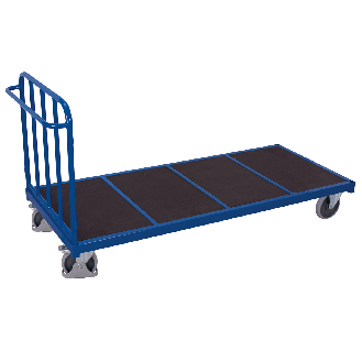 Stirnwandwagen mit senkrechten Streben Gummibereifung 500kg Tragkraft 1645x880mm-Beschreibung lesen