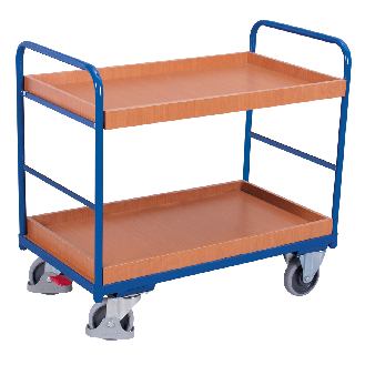 Etagenwagen, niedrig mit 2 Ladeflächen, umrandet 1165x755mm-Beschreibung lesen