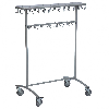 Kongamek mobiler Kleiderständer 975x592x1215mm 30kg Tragkraft mit Haken und Bremse