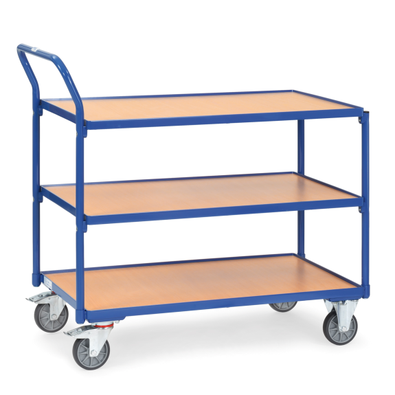 Chariot de table Fetra 2752 250kg 3 étagères 1000x600mm-Leggi tutto