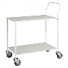 Kongamek Tischwagen voll verschweisst, weiss mit pulverbeschichtetem Rahmen 755x430mm Ladefläche ohne Bremse Kongamek Tischwagen voll verschweisst, weiss mit pulverbeschichtetem Rahmen 755x430mm Ladefläche ohne Bremse