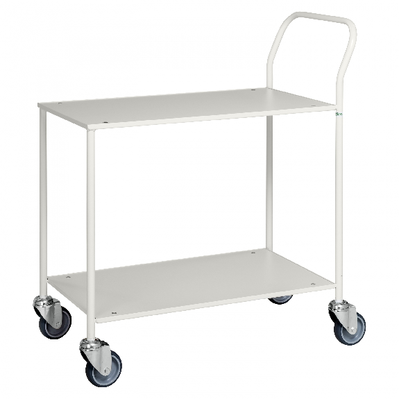 Kongamek Tischwagen voll verschweisst, weiss mit pulverbeschichtetem Rahmen 755x430mm Ladefläche ohne Bremse Kongamek Tischwagen voll verschweisst, weiss mit pulverbeschichtetem Rahmen 755x430mm Ladefläche ohne Bremse-Beschreibung lesen