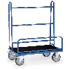 Plattenwagen mit festen Rohrbügeln 1070x335 mm Ladefläche mit Riefengummi