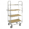 ESD-Etagenwagen Serie 8000-L mit 4 Etagen 1000x425mm Ladefläche ohne Bremse