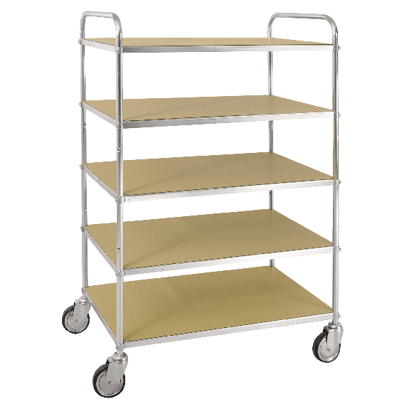 ESD-Etagenwagen mit 5 Etagen 900x540mm Ladefläche mit Bremse-Beschreibung lesen