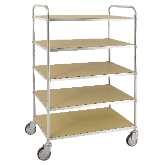 ESD-Etagenwagen mit 5 Etagen 900x540mm Ladefläche mit Bremse-Beschreibung lesen
