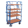 Dreiwandwagen, hoch und vergittert mit 5 Etagen 1200x800mm