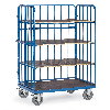 Super-MultiVario-Transporter Etagenwagen mit 4 Etagen mit Stirnwänden und einer Längswand Höhe 1817mm 1000x700mm Super-MultiVario-Transporter Etagenwagen mit 4 Etagen mit Stirnwänden und einer Längswand Höhe 1817mm 1000x700mm