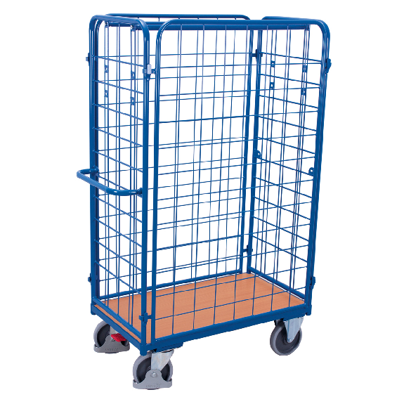 Paket-Vierwandwagen, hoch, seitlich vergittert Ladefläche 1000x600mm Paket-Vierwandwagen, hoch, seitlich vergittert Ladefläche 1000x600mm-Beschreibung lesen