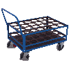 Stahlflaschenwagen für 24 Flaschen mit EasySTOP