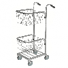 Kongamek Mini- Servierwagen verzinkt mit 2 Körben 415x355x220mm ohne Bremse