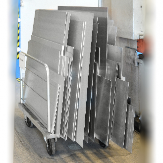 Plattenwagen verzinkt 1250x700x945mm mit 2 Ladebügeln ohne Bremse-Beschreibung lesen