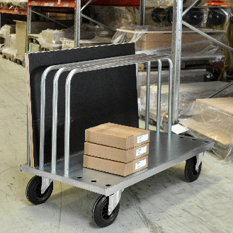 Plattenwagen verzinkt 1250x700x945mm mit 2 Ladebügeln ohne Bremse-Beschreibung lesen