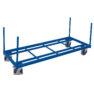Rungenwagen Elastikbereifung 1200kg Tragkraft 1305x805mm-Beschreibung lesen