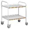 Kongamek Tablettwagen 765x520x895mm pulverbeschichtet in weiß mit Bremse Kongamek Tablettwagen 765x520x895mm pulverbeschichtet in weiß mit Bremse