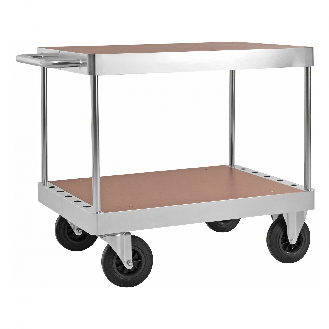 Tischwagen verzinkt 1200x800mm Ladefläche aus MDF mit Bremse-Beschreibung lesen