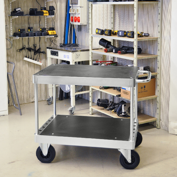 Tischwagen verzinkt 1200x800mm Ladefläche aus MDF mit Bremse Tischwagen verzinkt 1200x800mm Ladefläche aus MDF mit Bremse-Beschreibung lesen
