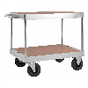 Tischwagen verzinkt 1200x800mm Ladefläche aus MDF mit Bremse