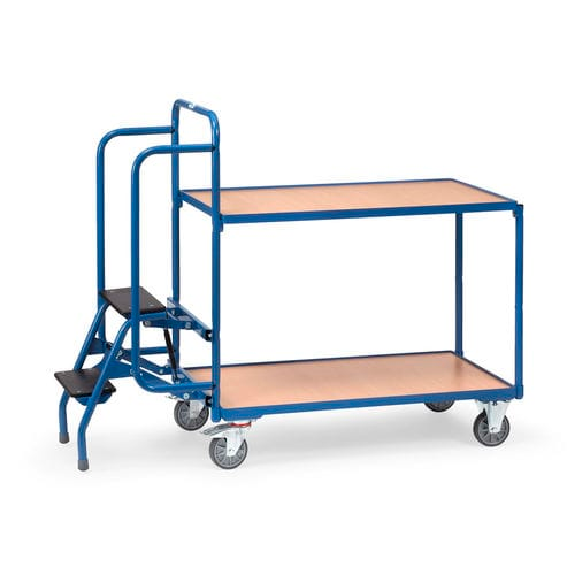Carrello di movimentazione con scaletta integrata-Leggi tutto