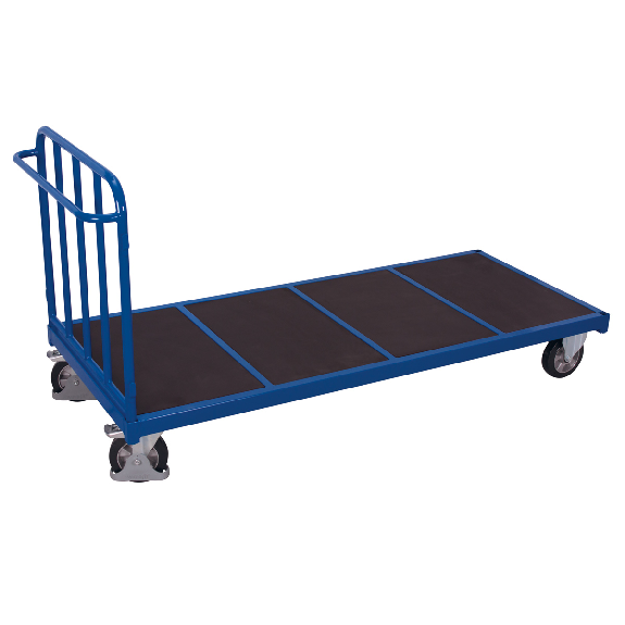 Stirnwandwagen mit senkrechten Streben Elastikbereifung 1200kg Tragkraft 2045x880mm-Beschreibung lesen