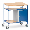 Rollpult breit mit Schreibfläche und Stahlschrank