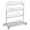Schuh- und Stiefeltrockenwagen 870x540x1200mm verzinkt für 60 Schuhe
