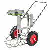 Reinigungswagen verzinkt 1200x820x1000 mit Luftereifung Ø400mm
