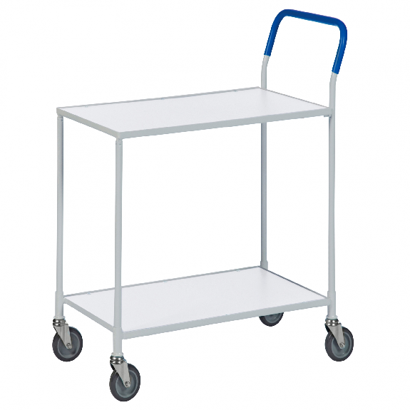 Kongamek Tischwagen mit pulverbeschichtetem Gestell in weiss, ohne Bremse mit 760x430mm Ladefläche Kongamek Tischwagen mit pulverbeschichtetem Gestell in weiss, ohne Bremse mit 760x430mm Ladefläche-Beschreibung lesen