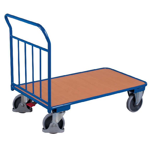 VARIOfit Schiebebügelwagen 400kg Tragkraft mit senkrechten Rohren 850x500mm-Beschreibung lesen