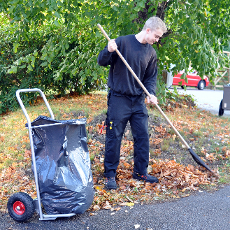 Kongamek Müllsackständer in grau 600x600x900mm mit 150kg Tragkraft für 125l-Säcke-Beschreibung lesen