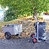 Kongamek Müllsackständer in grau 600x600x900mm mit 150kg Tragkraft für 125l-Säcke
