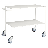 Tischwagen voll verschweisst mit pulverbeschichtetem Rahmen 1000x580x850mm in weiss mit Bremse