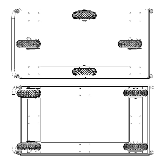 Extra großer Plattformwagen rot 1550x760x1050 mm mit Schiebegriff Luftbereifung-Beschreibung lesen