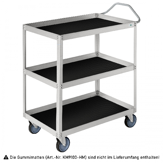 Kongamek Etagenwagen aus Aluzink mit 3 Böden 690x420x850mm in grau mit 150kg Tragkraft Kongamek Etagenwagen aus Aluzink mit 3 Böden 690x420x850mm in grau mit 150kg Tragkraft-Beschreibung lesen