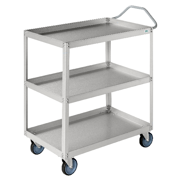 Kongamek Etagenwagen aus Aluzink mit 3 Böden 690x420x850mm in grau mit 150kg Tragkraft Kongamek Etagenwagen aus Aluzink mit 3 Böden 690x420x850mm in grau mit 150kg Tragkraft-Beschreibung lesen