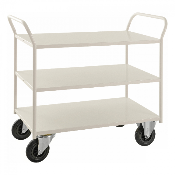 Etagenwagen voll verschweisst in weiß mit 3 Böden 940x540mm Ladefläche mit Bremse Etagenwagen voll verschweisst in weiß mit 3 Böden 940x540mm Ladefläche mit Bremse-Beschreibung lesen