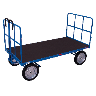 Handpritschenwagen mit 2 Rohrgitterwänden und Vollgummibereifung 1940x1000mm-Beschreibung lesen